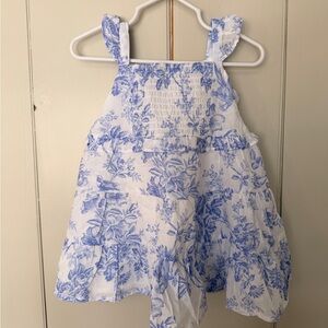 NWT! Janie and Jack White Dress with Purple Floral Print